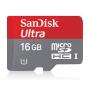Paměťová karta SanDisk microSDHC Ultra 16GB Class 10 + Adaptér